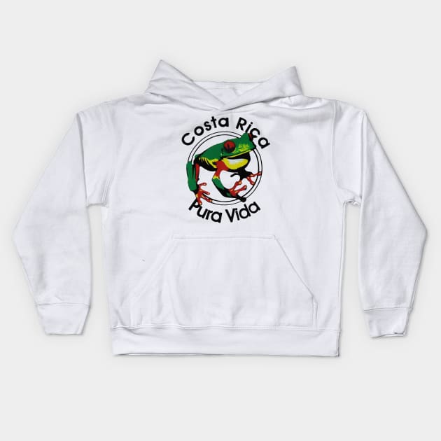 Costa Rica Pura Vida Kids Hoodie by nikovega21